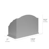 All-in-One Desk Organizer with 6 Compartments - Grey